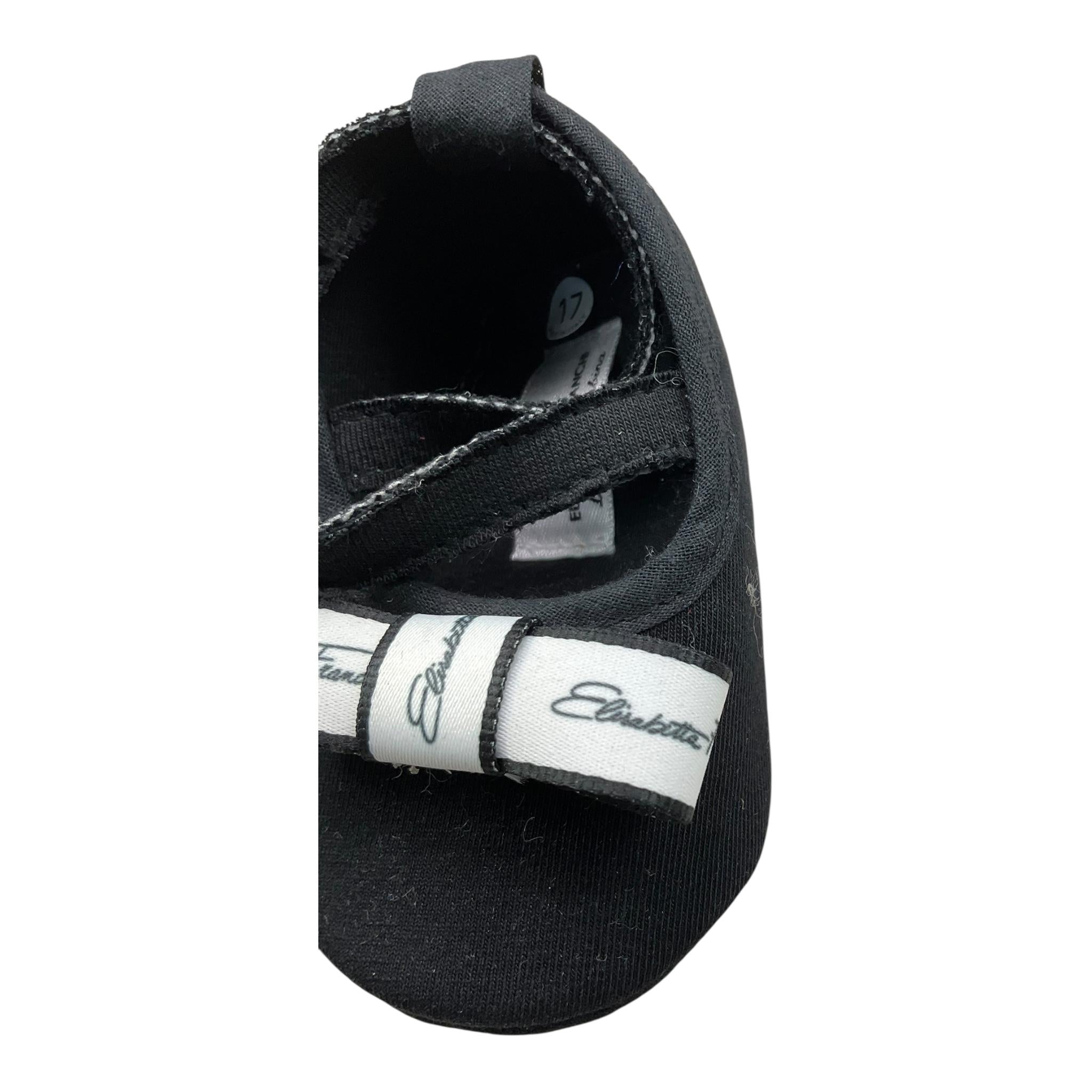 ELISABETTA FRANCHI ballerina tinta unita cn logo Nero per Neonata EGCR08 NERO ELISABETTA FRANCHI