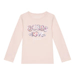 GUESS shirt girocollo tinta unita con paillettes Rosa per Neonata K4BI16J1314X ROSA GUESS