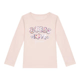 GUESS shirt girocollo tinta unita con paillettes Rosa per Neonata K4BI16J1314X ROSA GUESS