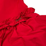 LIU JO abito giromanica tinta unita  Rosso per Bambina KF3073J ROSSO LIU JO