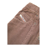 DIESEL gonna tinta unita in camoscio con bottoni Cammello per Bambina J00784 CAMMELLO DIESEL