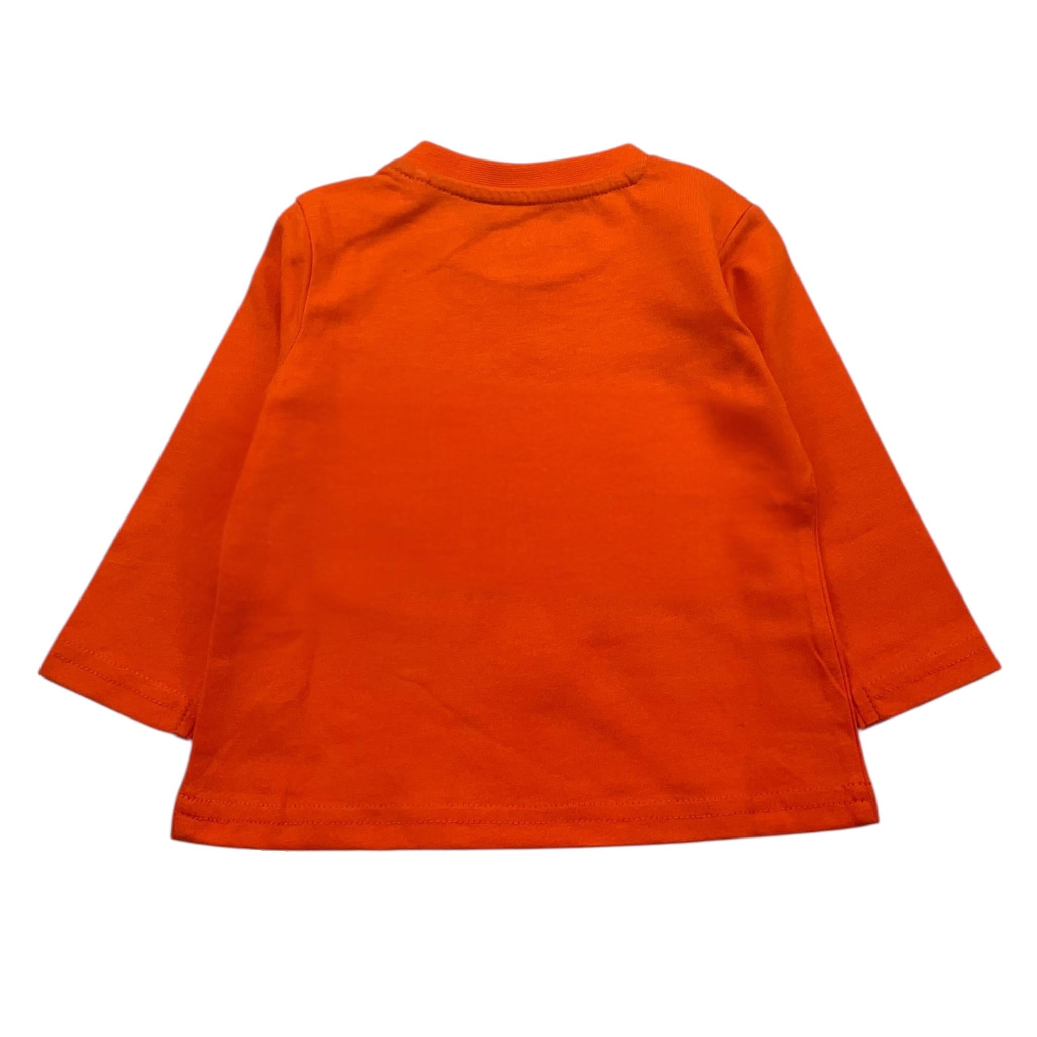GUESS shirt girocollo tinta unita con stampa in contrasto Arancione per Neonato I3BI07I3Z14 ARANCIONE GUESS