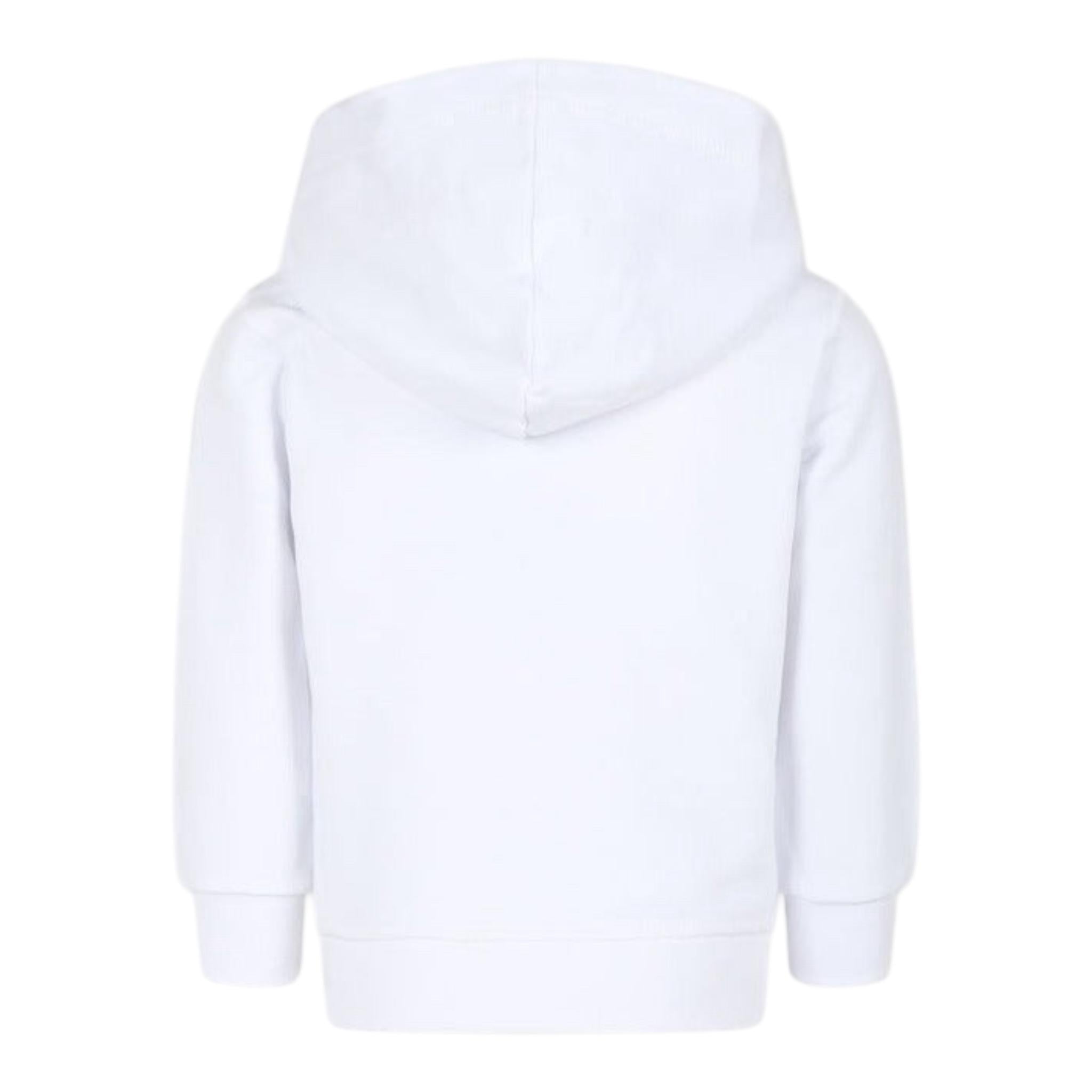 DSQUARED2 felpa tinta unita con stampa e cappuccio Bianco per Bambino DQ2613 BIANCO DSQUARED2