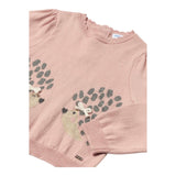 MAYORAL maglia girocollo tinta unita con ricami Rosa per Bambina 2322JXX ROSA MAYORAL