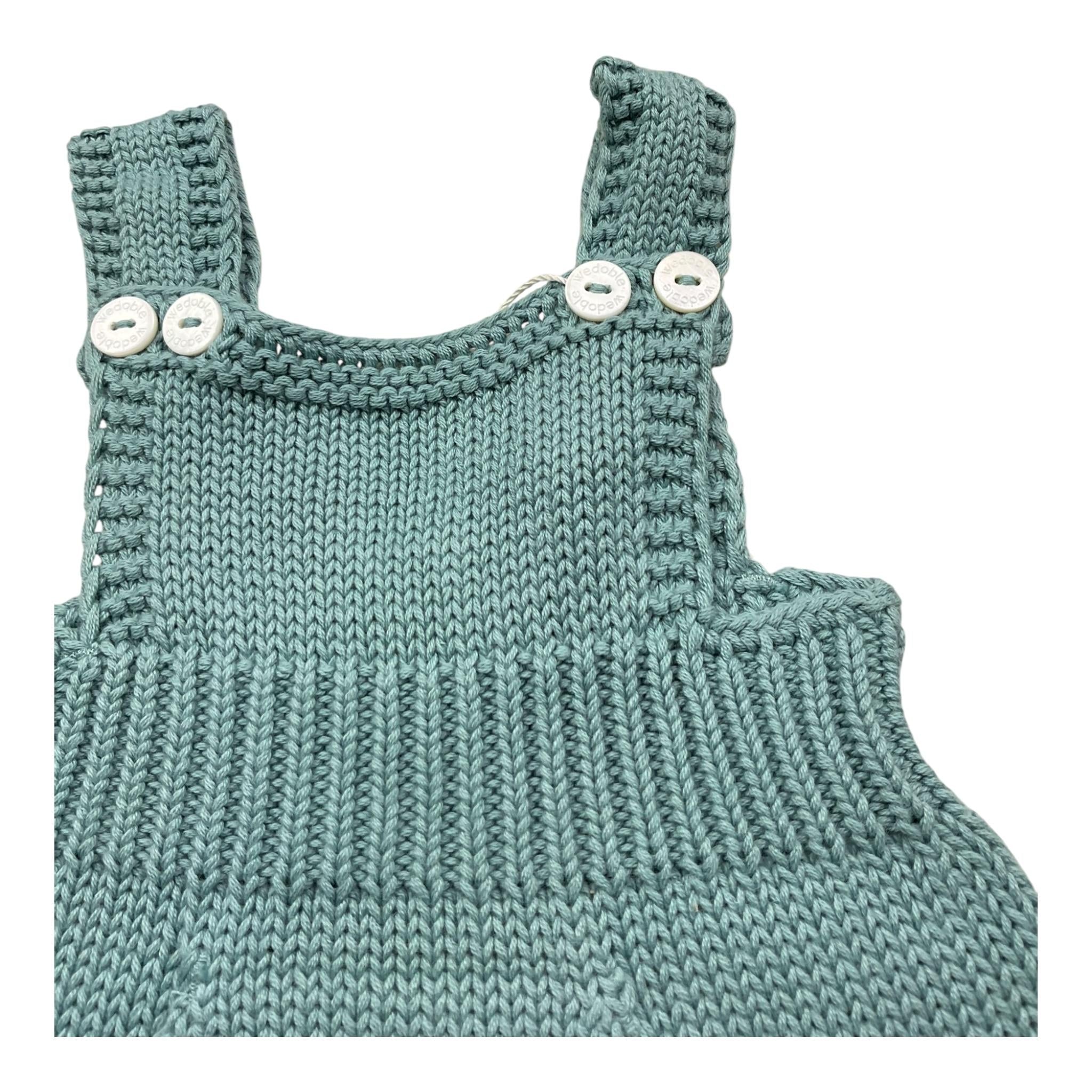 WEDOBLE salopette tinta unita con bottoni Verde per Neonato V2110310C VERDE WEDOBLE