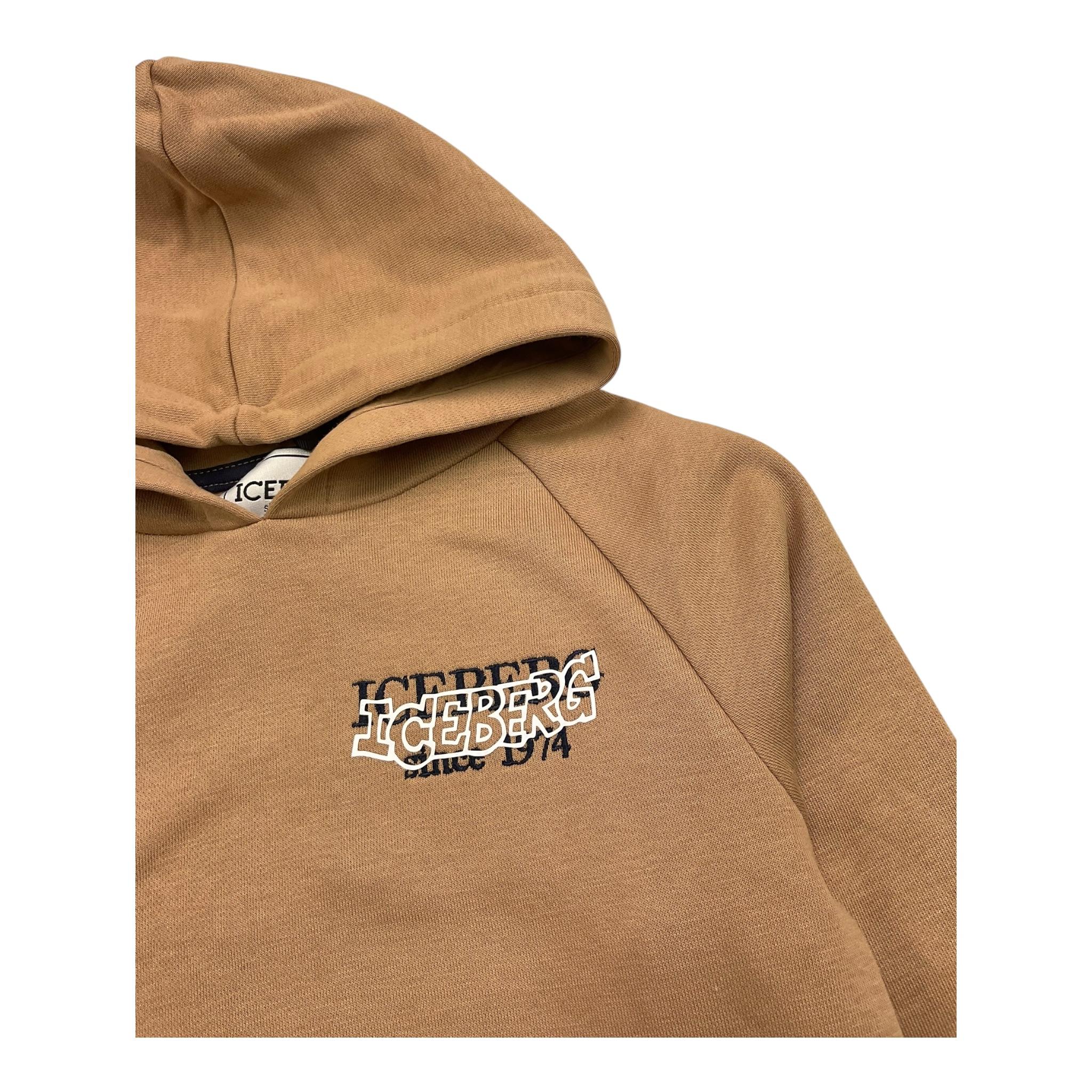 ICEBERG felpa tinta unita con cappuccio Beige per Bambino MFICE5325BX BEIGE ICEBERG