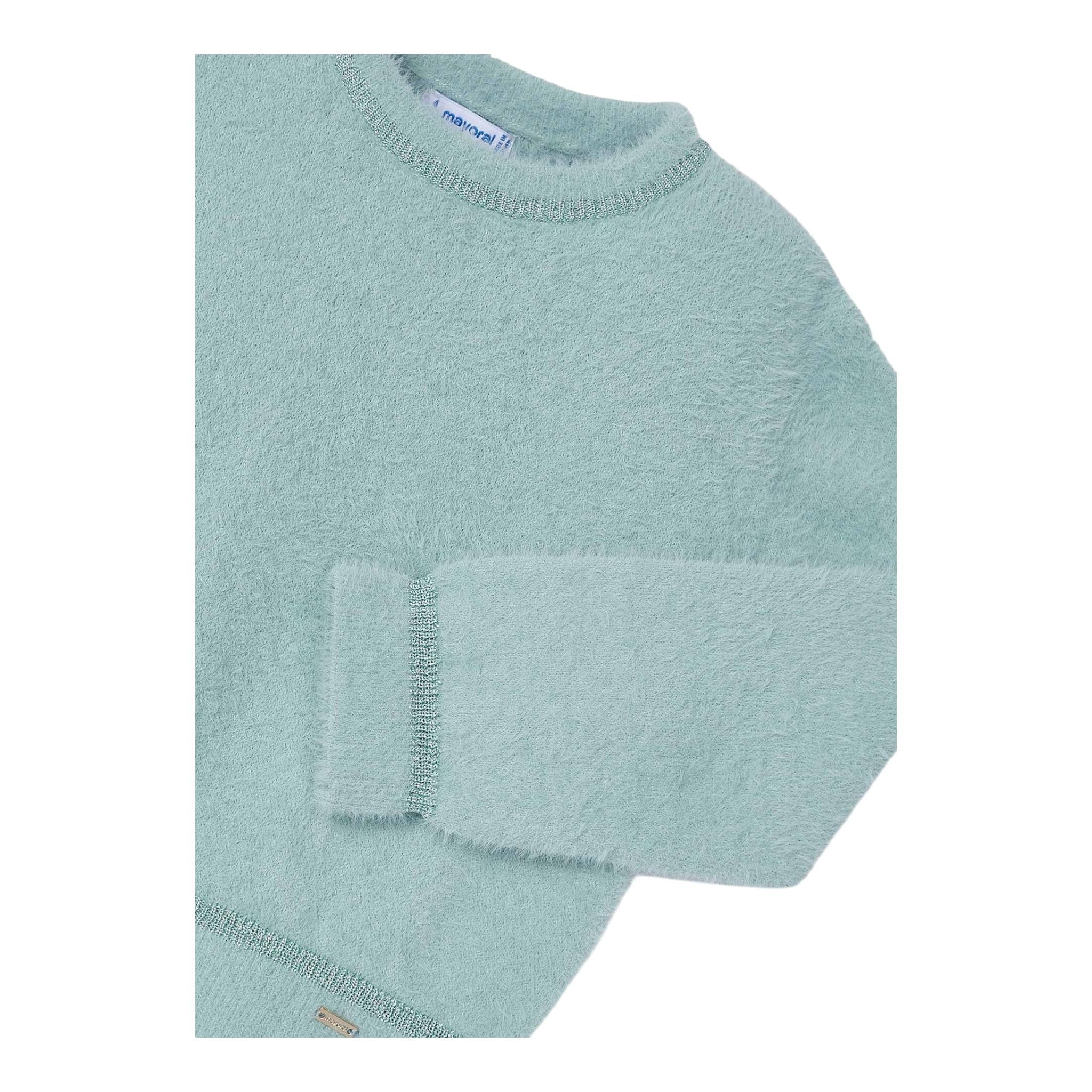 MAYORAL maglia girocollo tinta unita Verde acqua per Bambina 4353 VERDE ACQUA MAYORAL