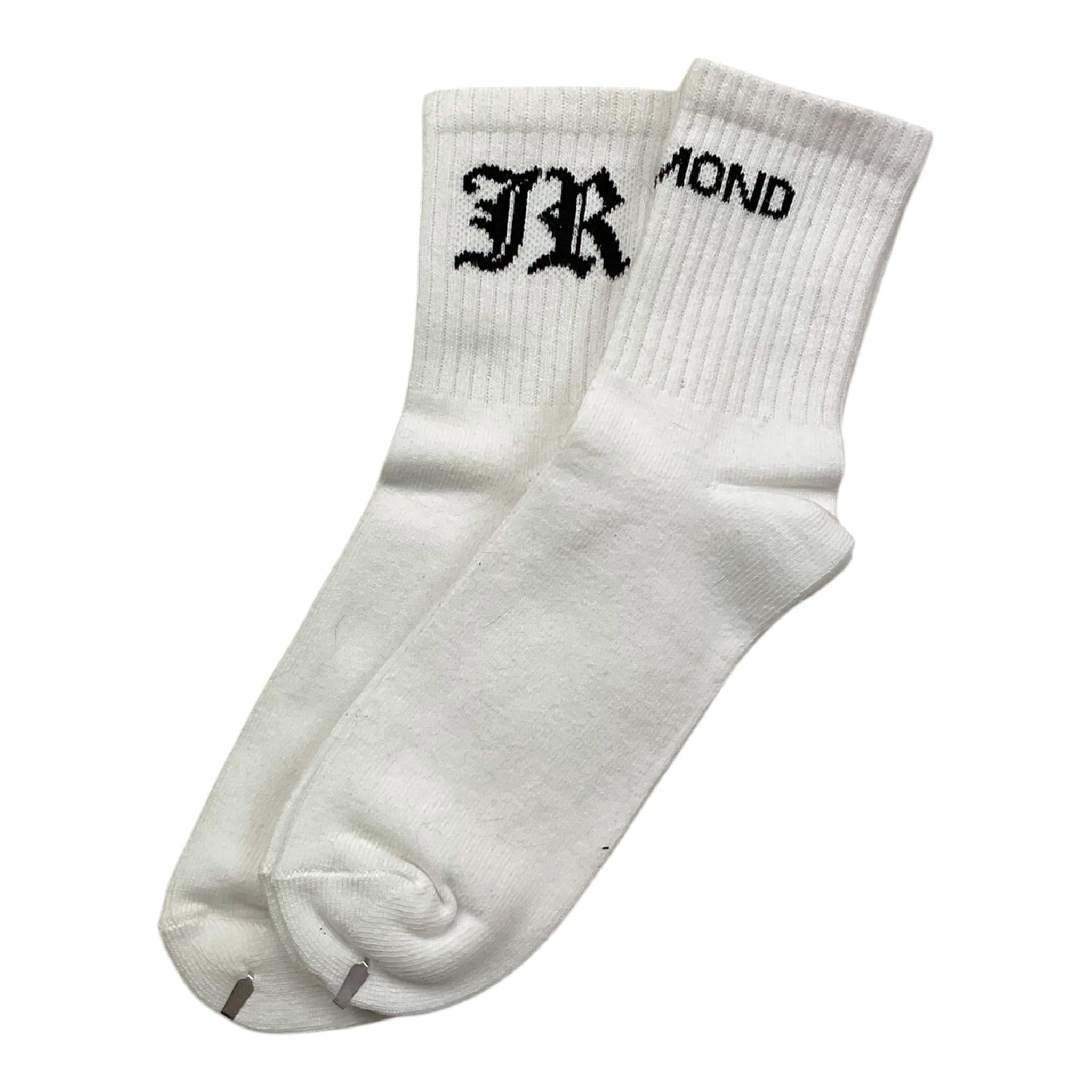 JOHN RICHMOND calzini tinta unita con logo1 Bianco per Bambino FIEE BIANCO JOHN RICHMOND