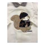 LE BEBE' tutina tinta unita con stampa Bianco per Neonato LBB3800 BIANCO LE BEBE'