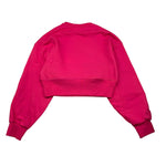 PINKO felpa girocollo tinta unita con stampa Fuxia per Bambina F4PIJGSW099 FUXIA PINKO