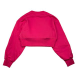 PINKO felpa girocollo tinta unita con stampa Fuxia per Bambina F4PIJGSW099 FUXIA PINKO