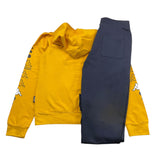 KAPPA completo 2pz bicolore felpa-pantalone Giallo/nero per Bambino 8081T0059 GIALLO/NERO KAPPA