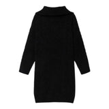GUESS abito manica lunga tinta unita collo alto Nero per Bambina J4BK20Z3FT0 NERO GUESS