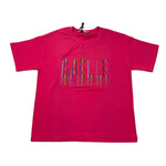 GAELLE t-shirt girocollo tinta unita con brillantini Fuxia per Bambina 2746M00038 FUXIA GAELLE