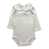 BABIDU body tinta unita con colletto Bianco per Neonato 32454 BIANCO BABIDU