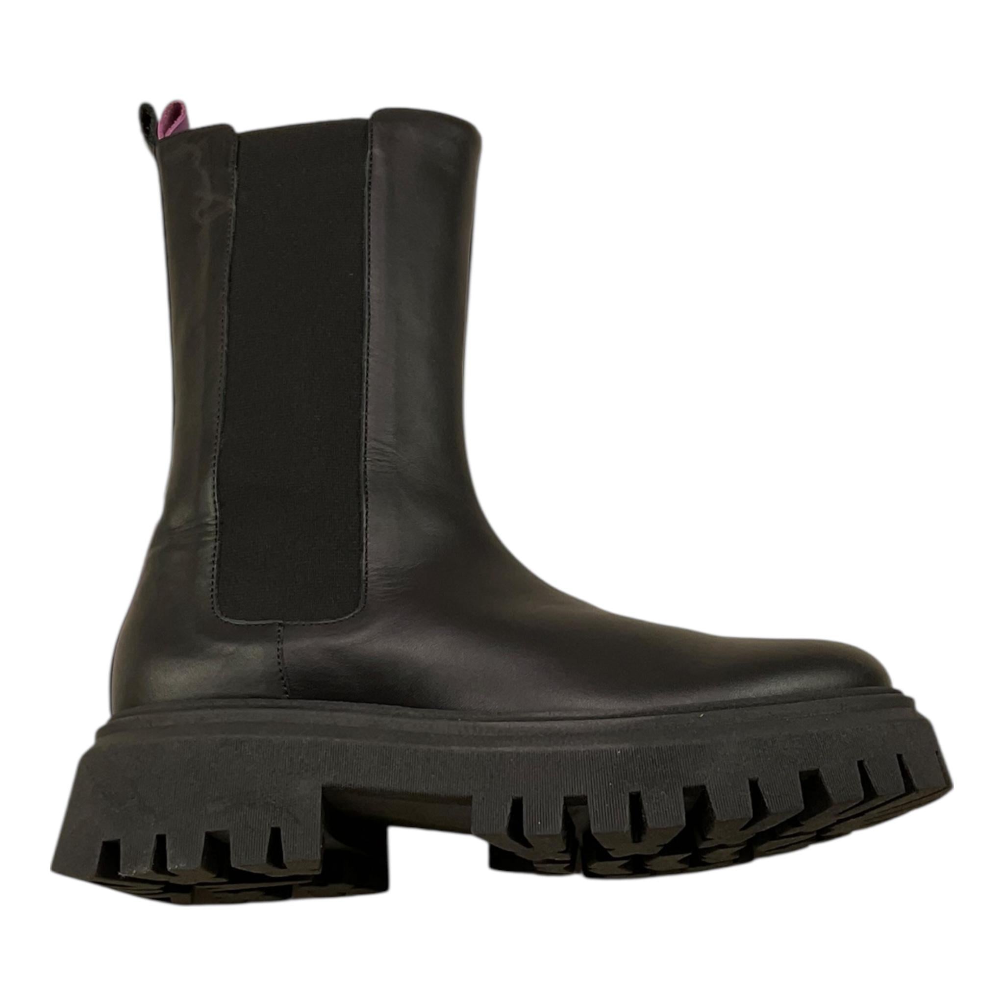 FLORENS LE PICCOLE stivale tinta unita con suola in gomma Nero per Bambina F6660 NERO FLORENS LE PICCOLE
