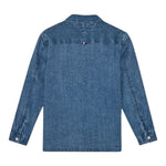 TOMMY HILFIGER camicia in denim tinta unita con tasche Blu per Bambino KB0KB08727 BLU TOMMY HILFIGER
