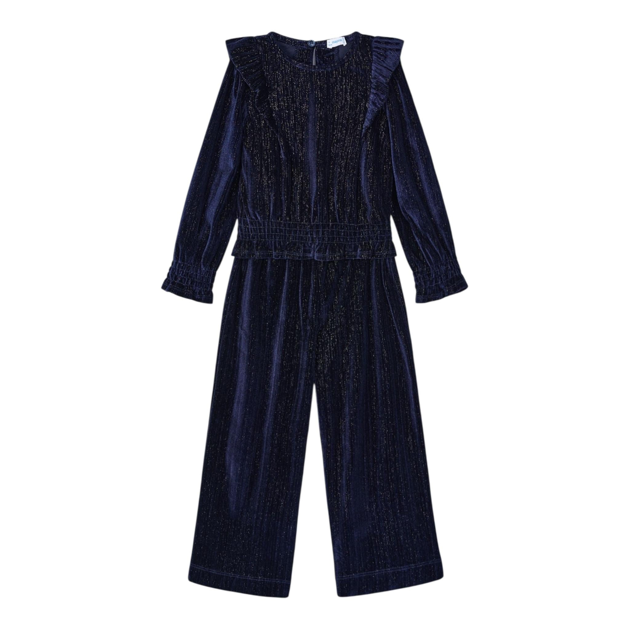 MAYORAL completo 2 pezzi shirt-pantalone tinta unita Blu per Neonata 4550 BLU MAYORAL