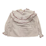 LA STUPENDERIA camicia manica lunga tinta unita fantasia floreale Bianco per Neonata TJCM44X BIANCO LA STUPENDERIA