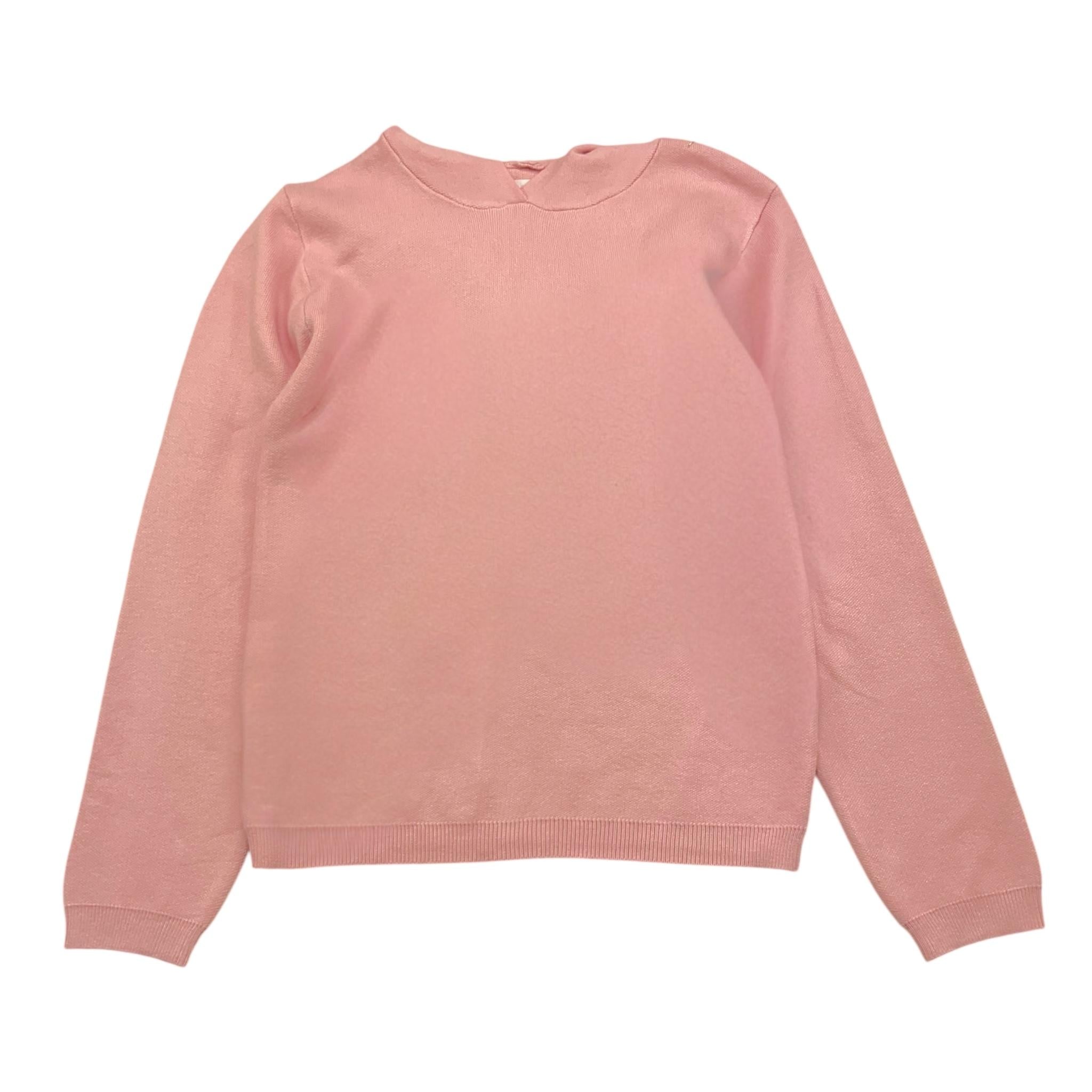 PINK BABY completo 2p maglia-zpantalone tinta unita modello a palazzo Rosa per Bambina QC1250AB ROSA PINK BABY