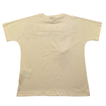 DISCLAIMER t-shirt girocollo tinta unita con stampa in contrasto Panna per Bambino 24IDK58245X PANNA DISCLAIMER