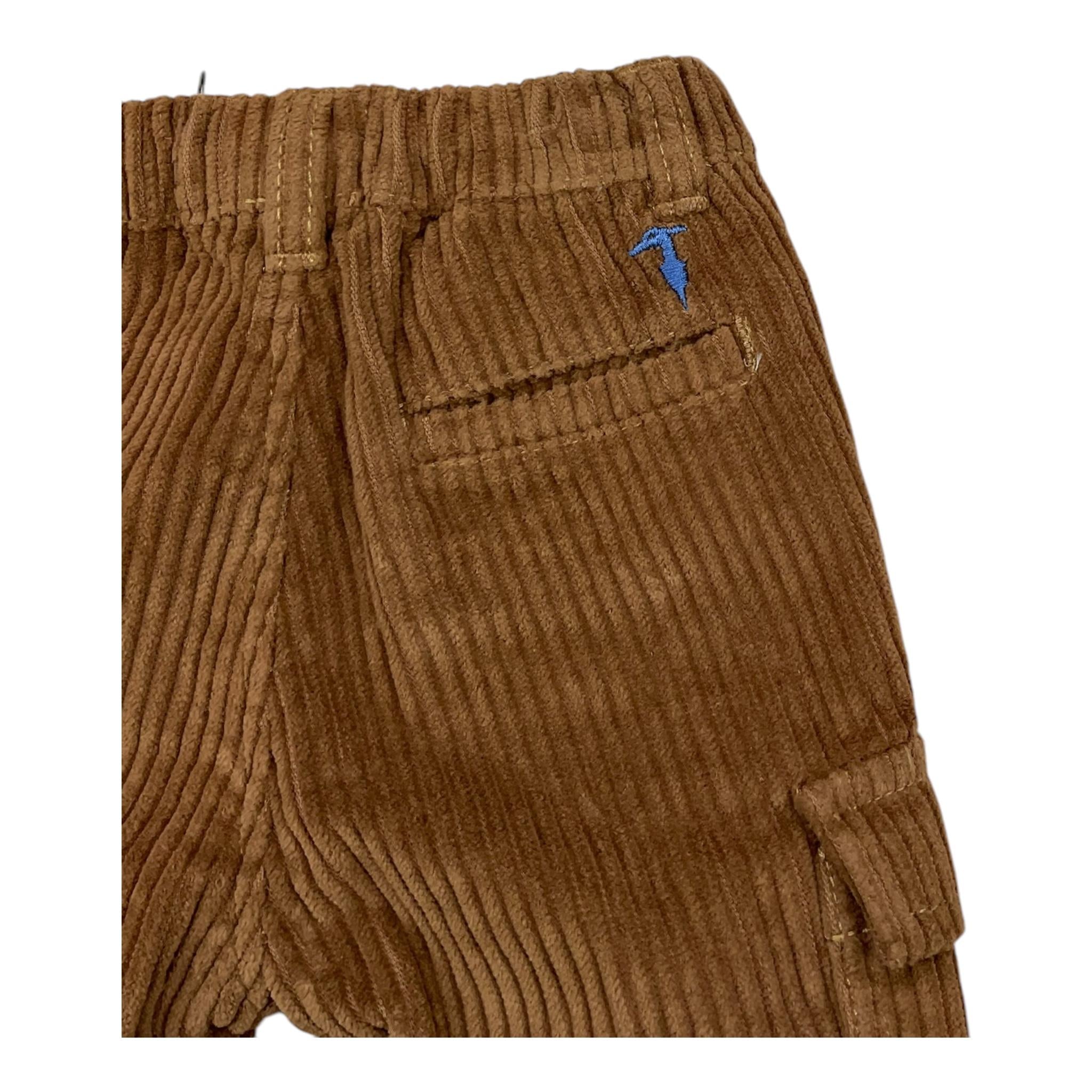 TRUSSARDI pantalone tinta unita in camoscio Marrone per Neonato TIA25111PA MARRONE TRUSSARDI