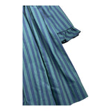 LITTLE BEAR abito tinta unita con fantasia a righe Verde per Bambina 7215 VERDE LITTLE BEAR