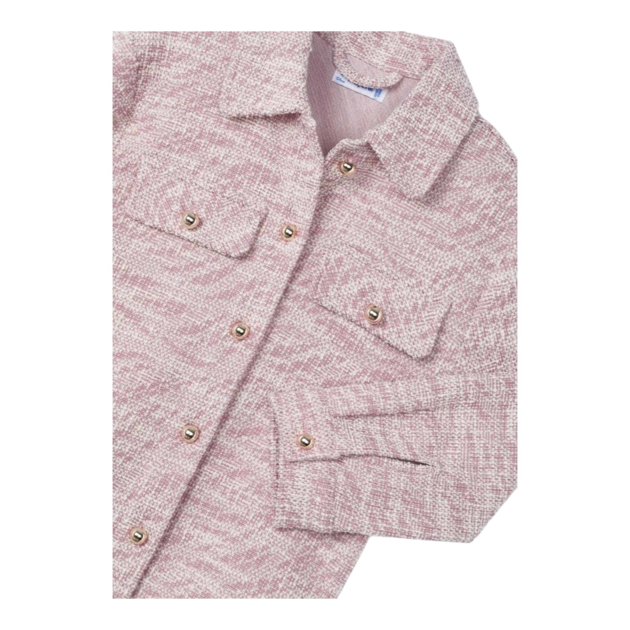 MAYORAL giacca tinta unita con microfantasia Rosa per Bambina 4118 ROSA MAYORAL