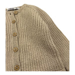 BABIDU cardigan tinta unita con bottoni in contrasto Beige per Neonato 60682 BEIGE BABIDU