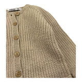 BABIDU cardigan tinta unita con bottoni in contrasto Beige per Neonato 60682 BEIGE BABIDU
