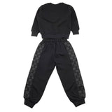 MAISON 9 PARIS completo 2 pezzi felpa-pantalone tinta unita Nero per Bambino F70065 NERO MAISON 9 PARIS