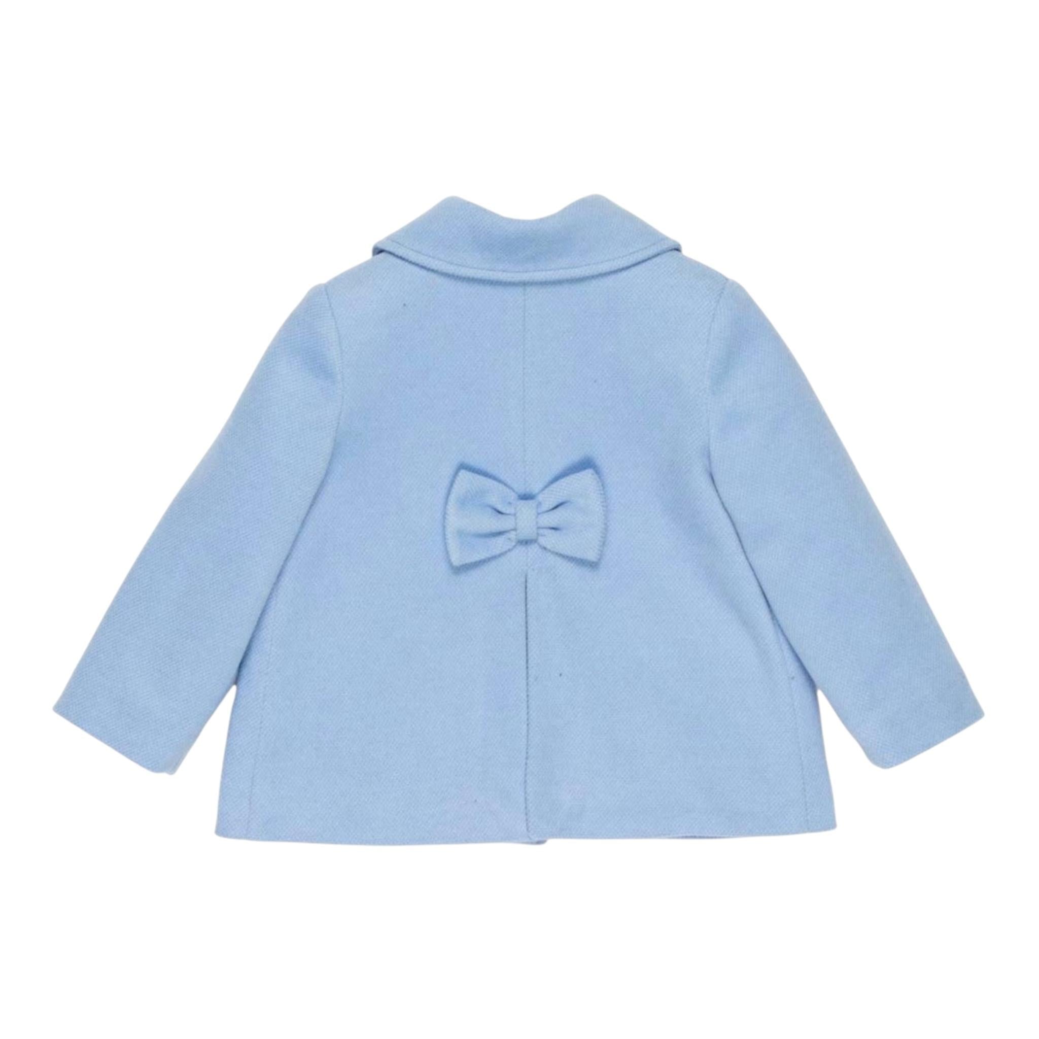 MISS GRANT cappotto tinta unita  con tasche Azzurro per Bambina MG1196 AZZURRO MISS GRANT