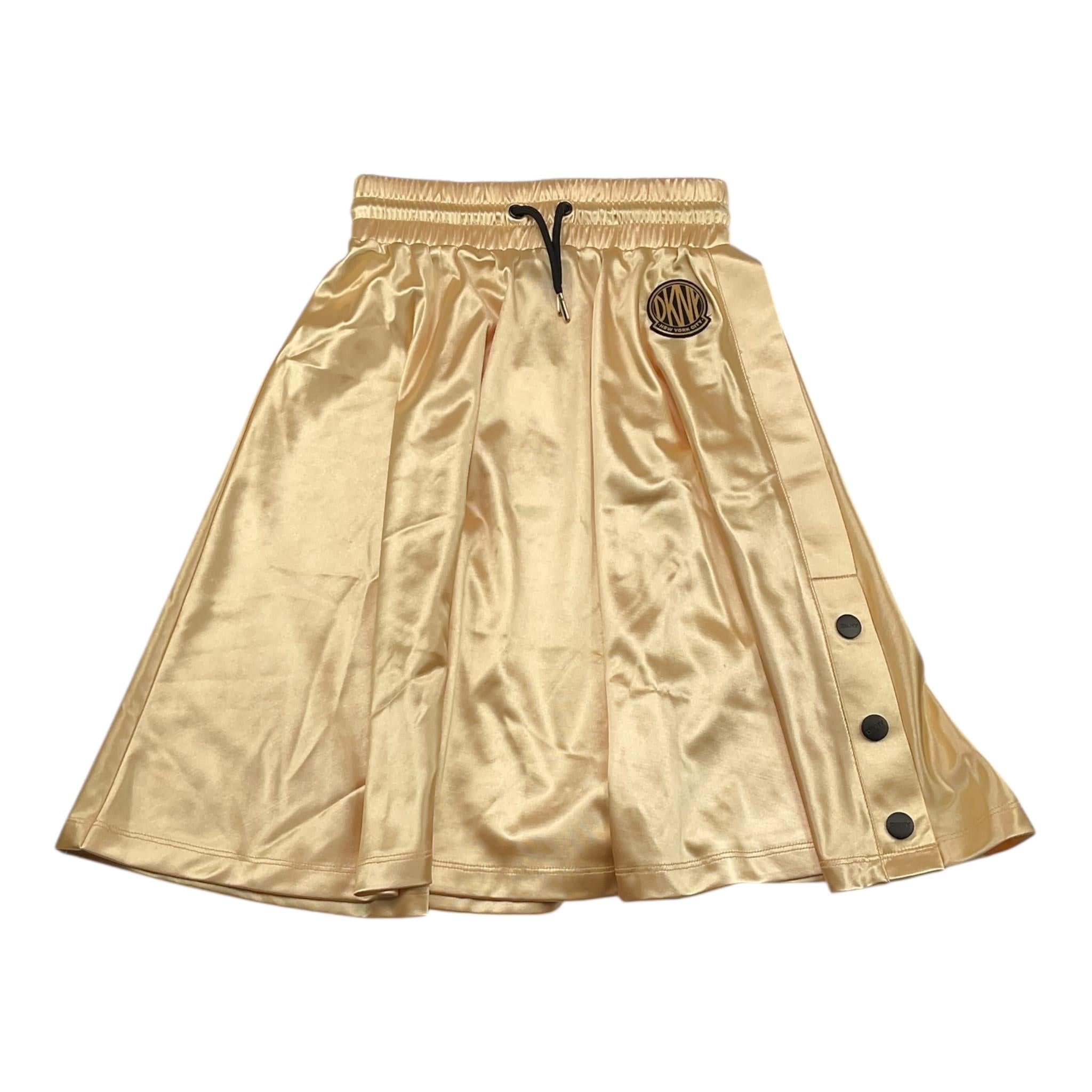 DKNY gonna tinta unita con elastico in vita Giallo per Bambina D60216 GIALLO DKNY