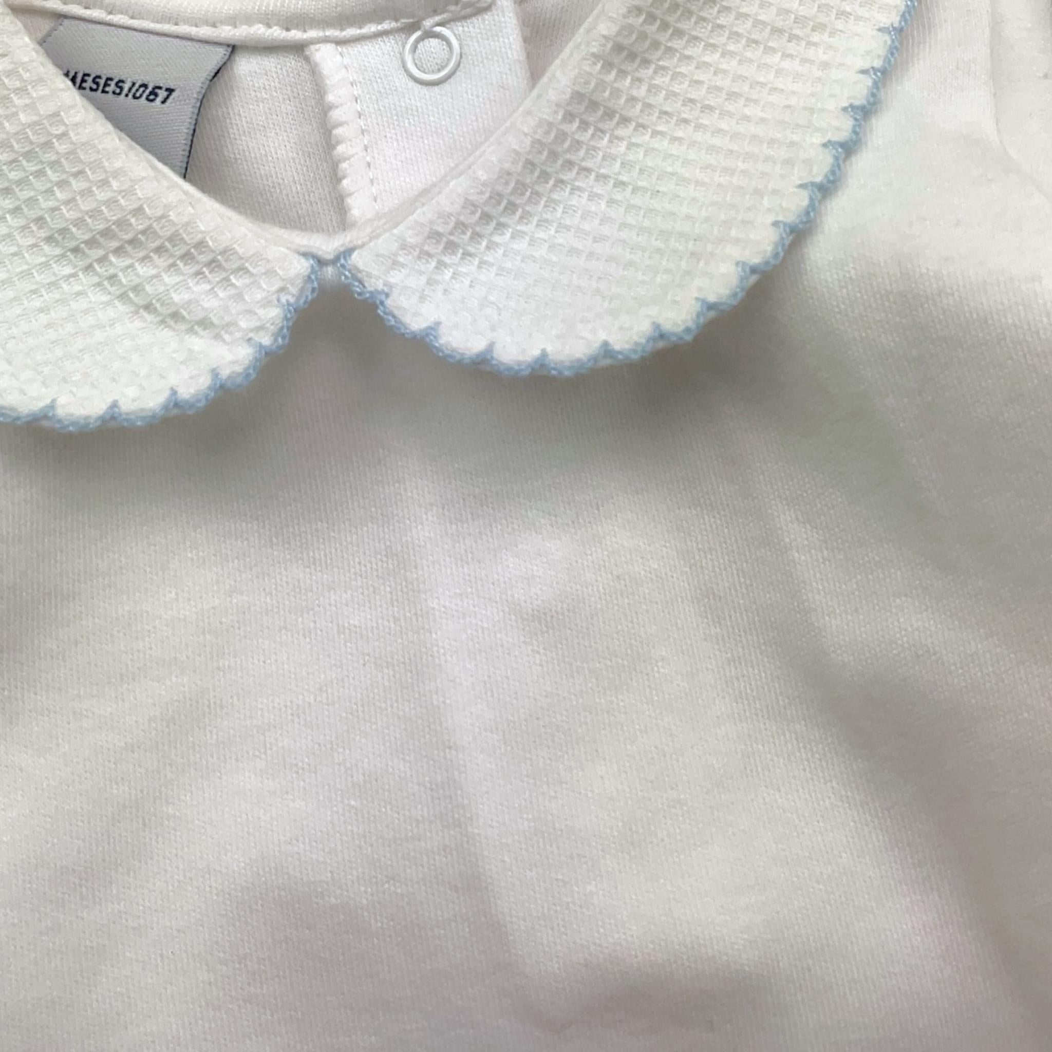 BABIDU body tinta unita con colletto Bianco per Neonato KDJF BIANCO BABIDU