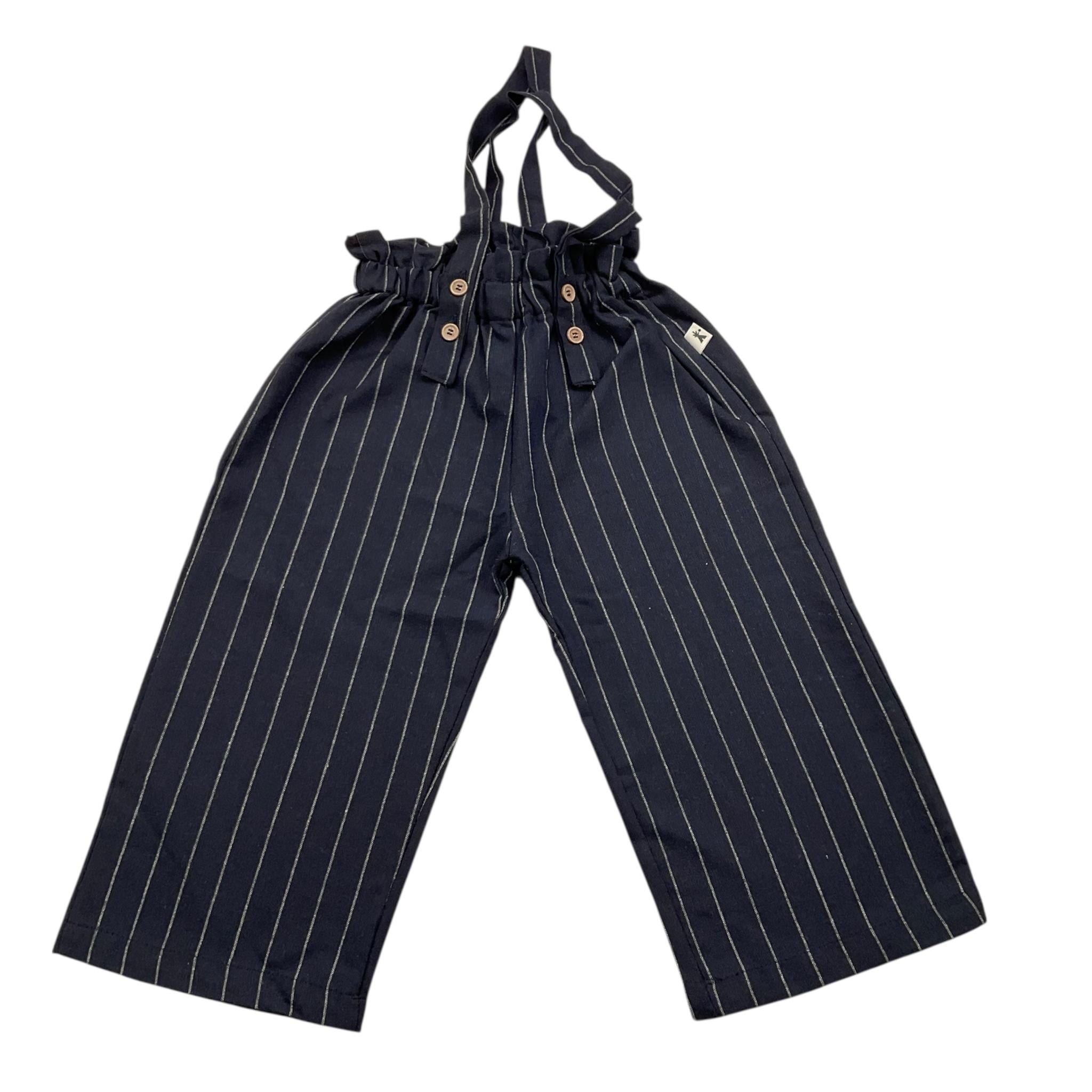PETIT INDI pantalone pantalone palazzo cn bretelle Blu per Neonata AW4BK5552 BLU PETIT INDI