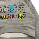 MOSCHINO felpa tinta unita con cappuccio e stampa Grigio per Bambina HDF06I GRIGIO MOSCHINO