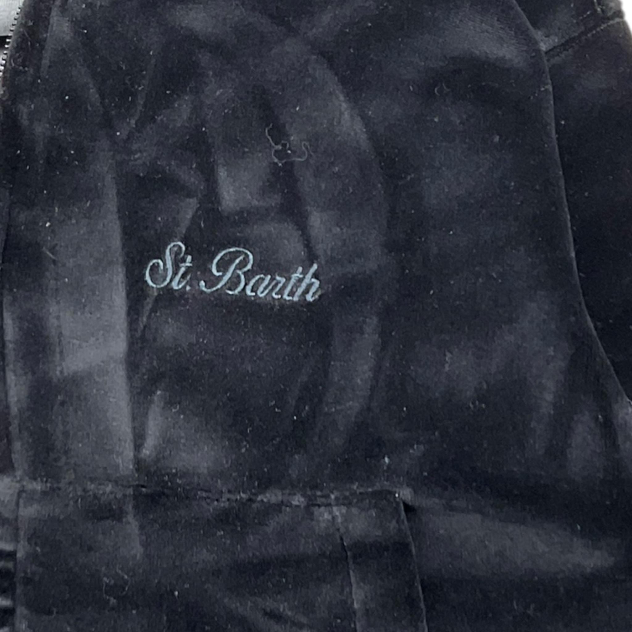 SAINT BARTH felpa tinta unita con zip e cappuccio Nero per Bambina HELOISA NERO SAINT BARTH
