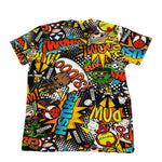 MOUSSE t-shirt multicolor girocollo con stampa Multicolor per Bambino SUPERFRIEND MULTICOLOR MOUSSE