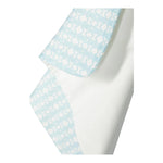 ROBERTO CAVALLI coperta tinta unita con stampa fantasia Bianco/azzurro per Neonato TJT806 BIANCO/AZZURRO ROBERTO CAVALLI