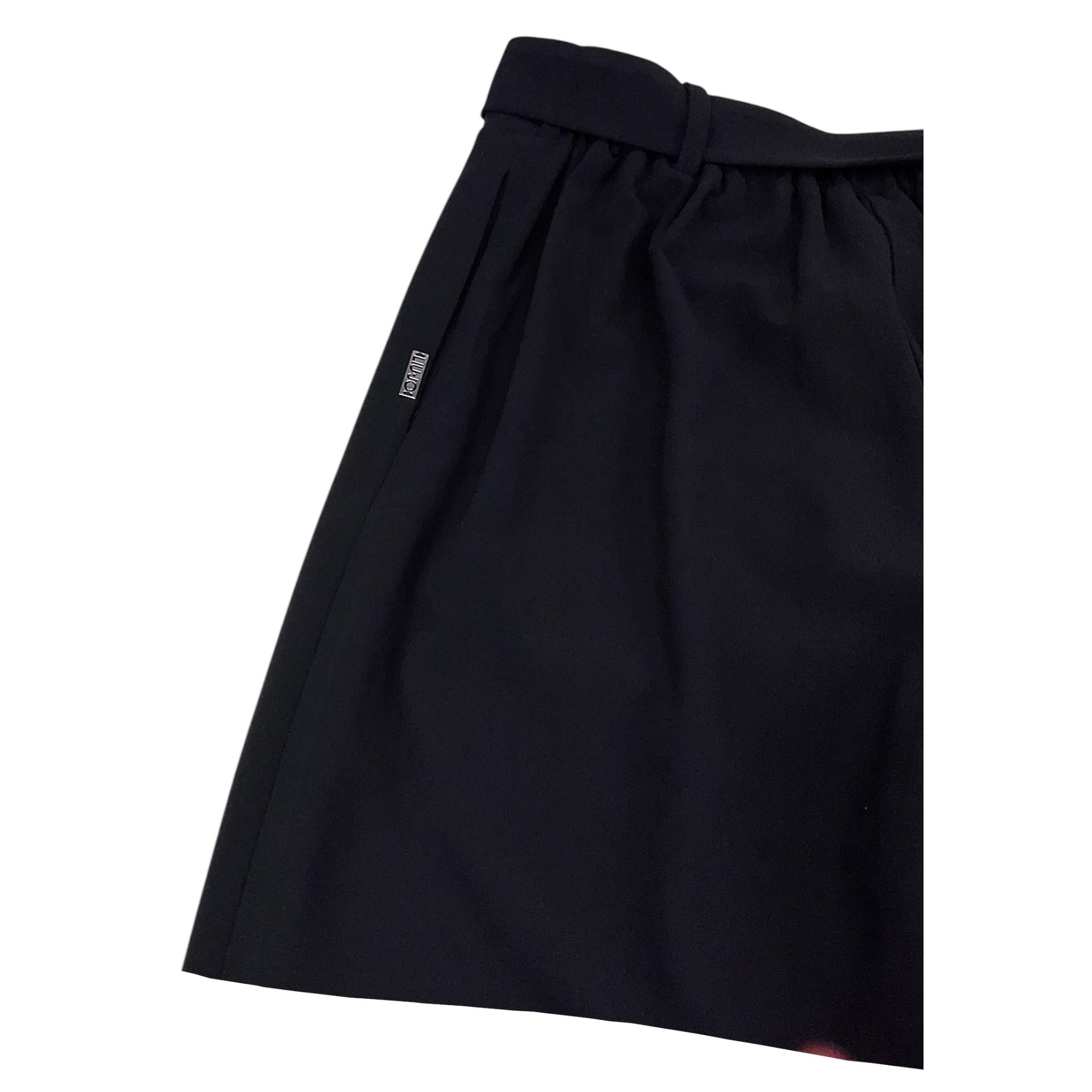 LIU JO pantalone tinta unita con elastico in vita Nero per Bambina GF4206 NERO LIU JO
