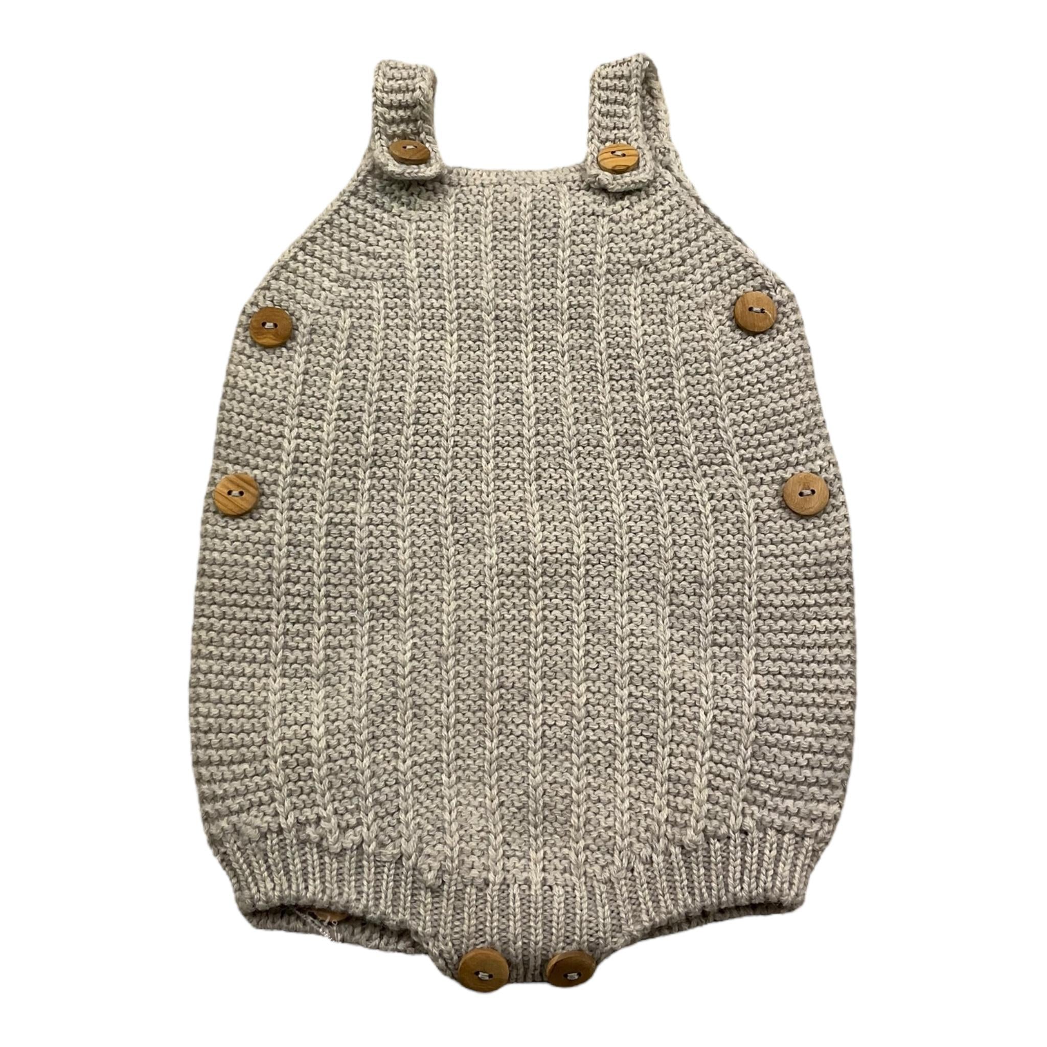 CND pagliaccetto tinta unita giromanica Grigio per Neonato 928282 GRIGIO CND