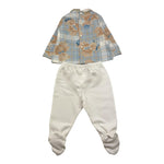 LE BEBE' completo 2pz shirt-ghettina Azzurro per Neonato LBB3723 AZZURRO LE BEBE'