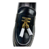 ELISABETTA FRANCHI francesine tinta unita con suola in gomma Nero per Bambina F4A4E0128 NERO ELISABETTA FRANCHI