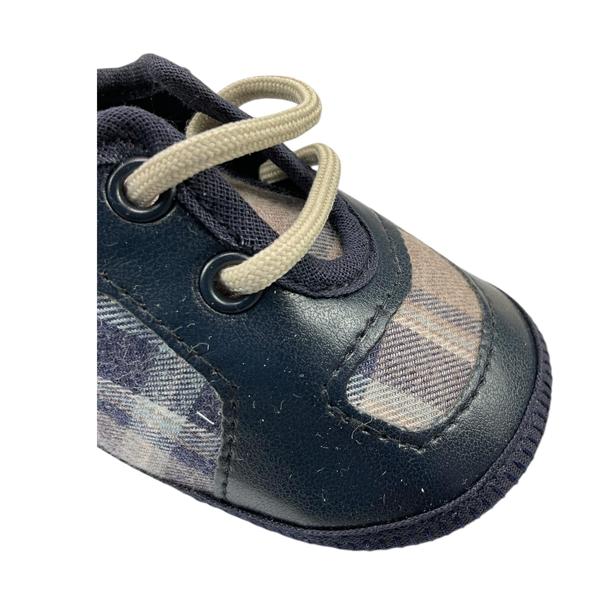 LALALU' sneakers tinta unita con stampe Blu per Neonato SL03N BLU LALALU'