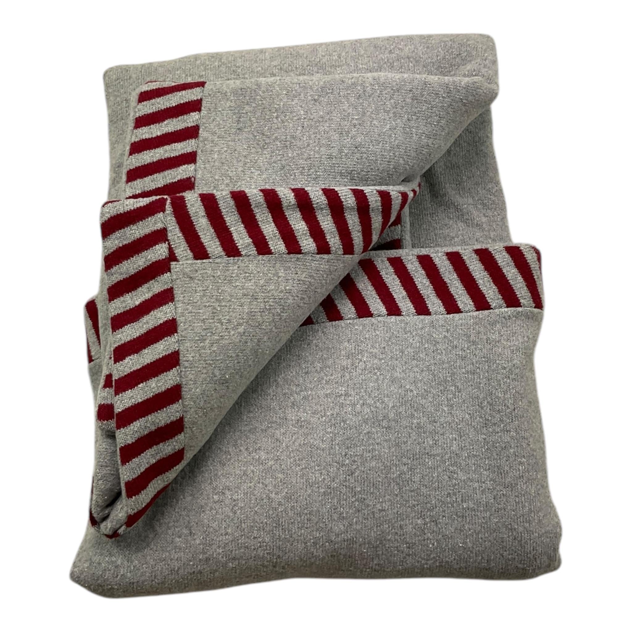 LE BEBE' coperta tinta unita con stampa Grigio per Neonato LBG6126 GRIGIO LE BEBE'