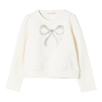 LIU JO felpa chiusa girocollo tnta unita con brillantini Panna per Bambina KF4108F0939X PANNA LIU JO