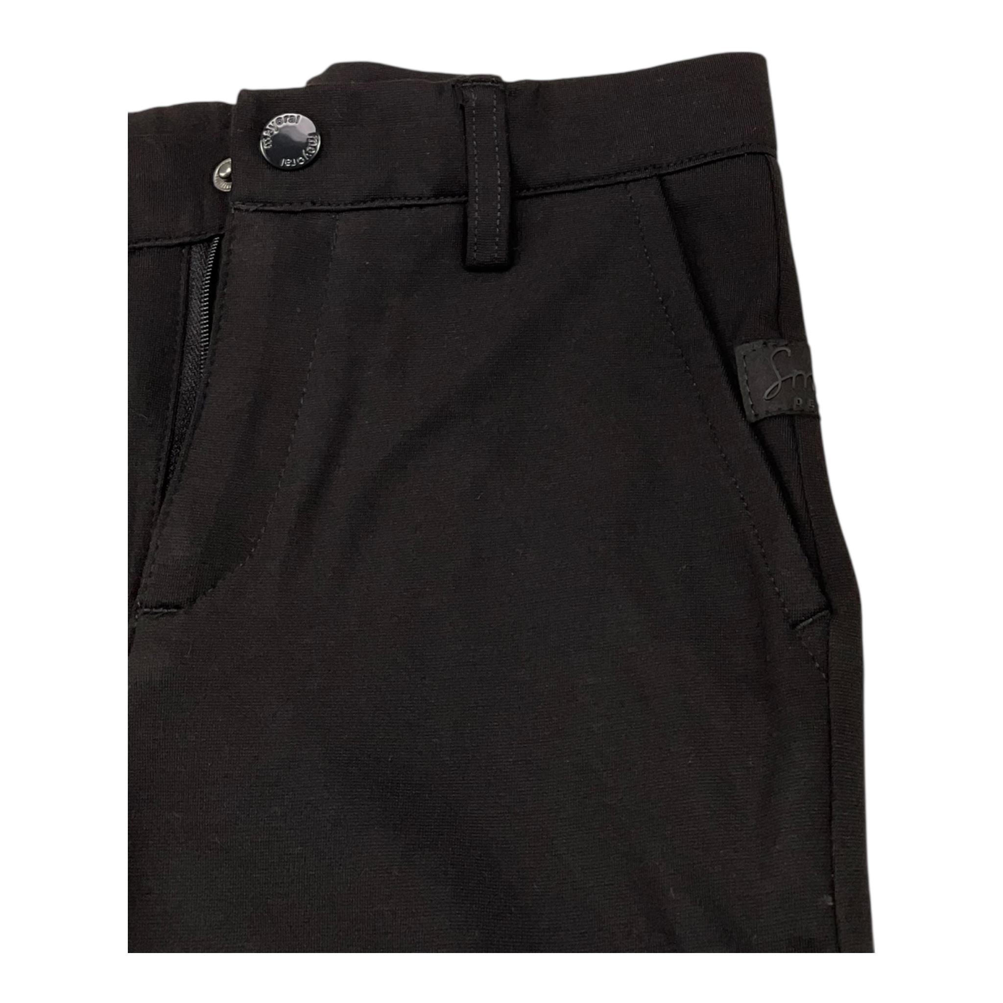 MAYORAL pantalone tinta unita con girovita regolabile Nero per Bambino 4528X NERO MAYORAL