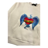 DO NOT CONFORM felpa chiusa girocollo tinta unita con stampa in contrasto Panna per Neonato DFE04N PANNA DO NOT CONFORM