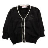 CESARE PACIOTTI cardigan tinta unita con profili in contrasto Nero per Neonato MGP5359BNX NERO CESARE PACIOTTI