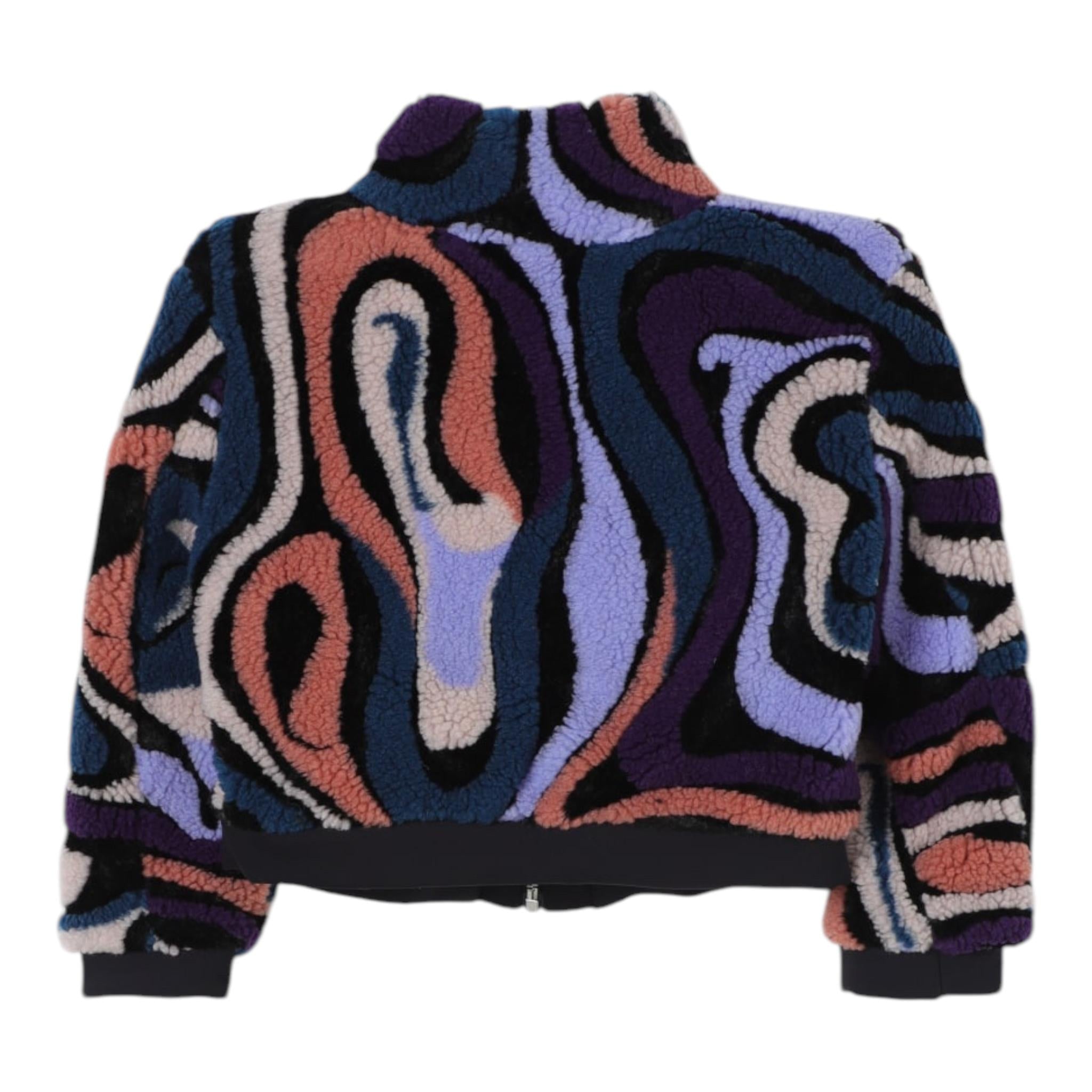 EMILIO PUCCI giubbino stampa fantasia con zip Multicolor per Bambina PV2A87 MULTICOLOR EMILIO PUCCI